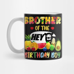 Brother Of The Birthday Boy Family Fruit Hey Bear Birthday Mug